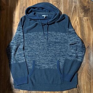 Men’s XXL commerce Navy Blue Hooded Sweater